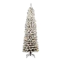 Albero di Natale Silvestre Innevato 210 cm 350 LED Flora