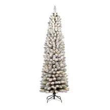 Albero di Natale Silvestre Innevato 240 cm 450 LED Flora
