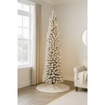 Albero di Natale Silvestre Innevato 240 cm 450 LED Flora