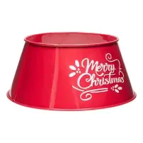 Copribase Albero di Natale Merry Christmas Rosso 56 cm Feeric
