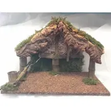 Capanna per Presepe con Canne di Bambù 35x20x24 cm Creare Italia