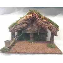 Capanna per Presepe con Canne di Bambù 35x20x24 cm Creare Italia