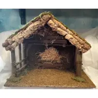 Capanna per Presepe Grande 50x29x41 cm Creare Italia