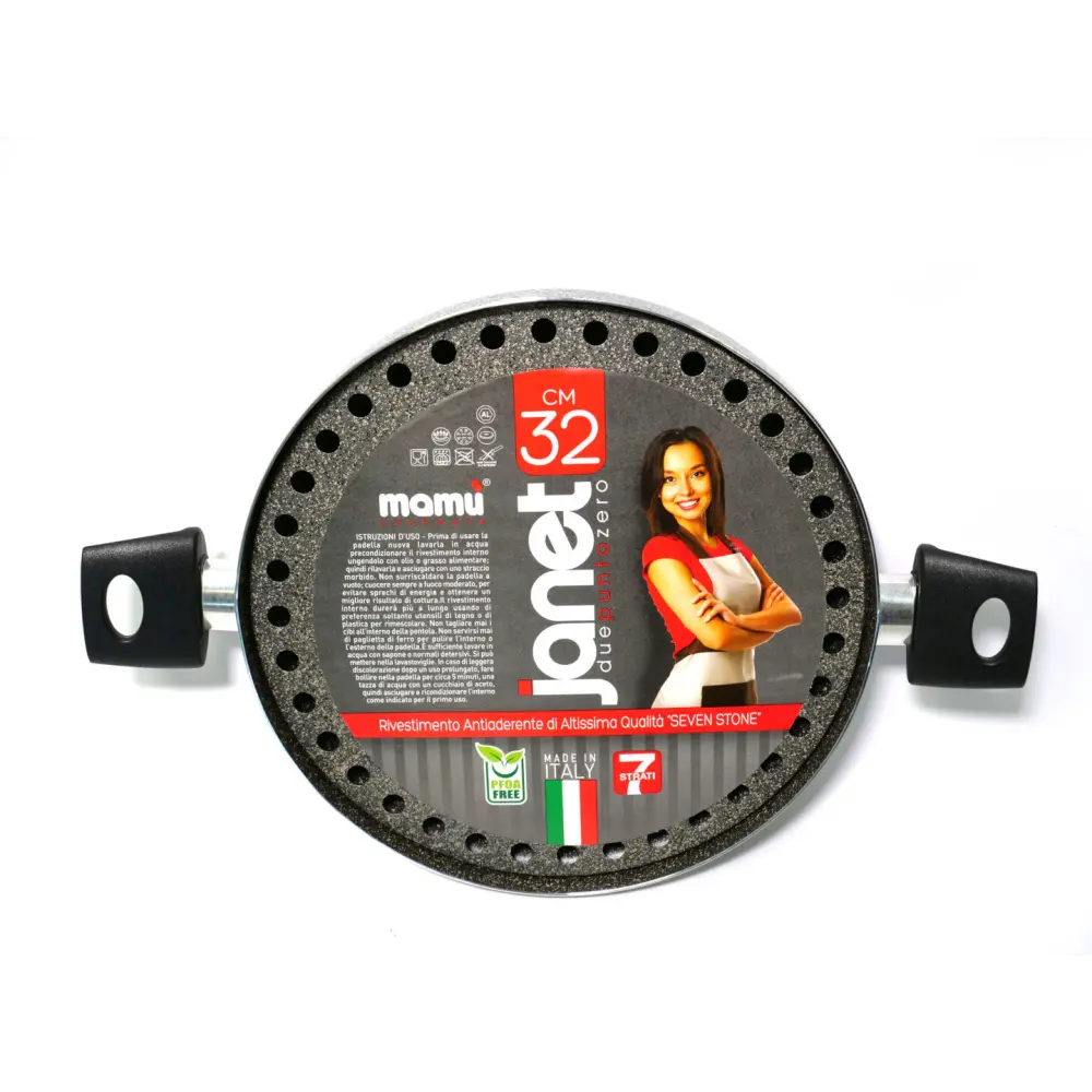 Bistecchiera Grill Mamù antiaderente Seven Stone