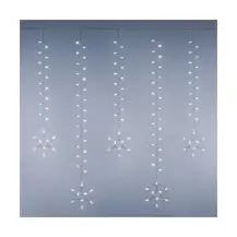 Tenda Luminosa Ice Light 600 LED 500x105 cm con Fiocchi Lotti