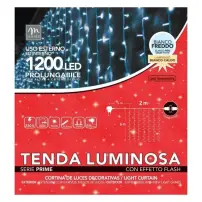 Tenda Luminosa 1200 LED 2x6 m Bianco Freddo Mercury
