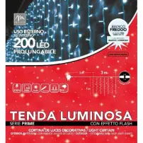 Tenda Luminosa Superflash 200 LED 3x1 m Mercury