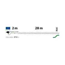 Catena Luci di Natale 700 LED Bianco Caldo 28 m Lotti
