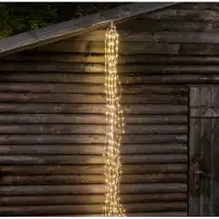 Cascata di Luci 900 MicroLED H300 cm Bianco Caldo Lotti