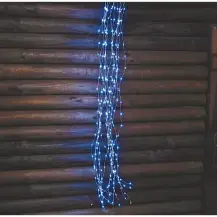 Cascata di Luci 900 MicroLED H300 cm Bianco Lotti
