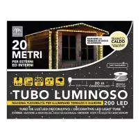 Tubo Luminoso 200 LED 20 m Bianco Caldo Mercury