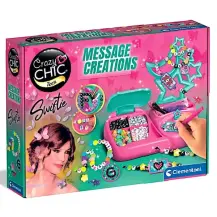 Message Creations Braccialetti con Lettere Crazy Chic Clementoni