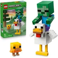 LEGO Minecraft 21582 Fantino di Polli Chicken Jockey