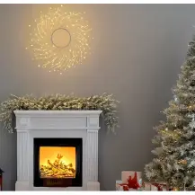 Corona Luminosa Tiglio Bianco 60 cm 260 MicroLED Lotti