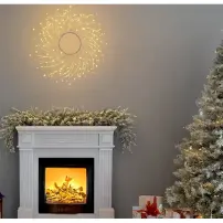 Corona Luminosa Tiglio Bianco 60 cm 260 MicroLED Lotti
