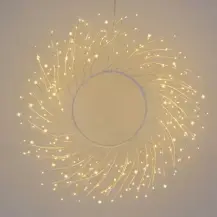 Corona Luminosa Tiglio Bianco 60 cm 260 MicroLED Lotti