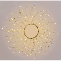 Corona Luminosa Tiglio Champagne 45 cm 160 MicroLED Lotti