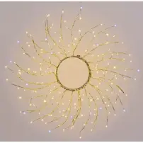 Corona Luminosa Tiglio Champagne 45 cm 160 MicroLED Lotti