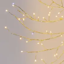 Corona Luminosa Tiglio Champagne 45 cm 160 MicroLED Lotti