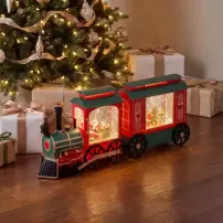 Trenino Natalizio Luminoso 47 cm Glitter LED Lotti