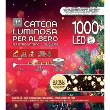 Catena Luminosa 1000 LED Microsatinato 30 m Mercury