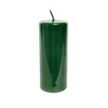 Candela Pillar Glass Verde 17x7 cm Mercury