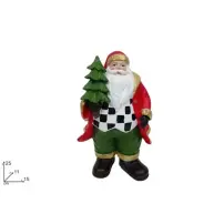 Babbo Natale Decorativo 25 cm Decoro Scacchi Due Esse