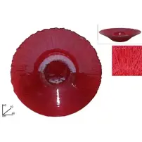 Centrotavola di Natale in Vetro Rosso 40 cm Due Esse