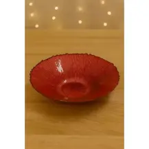 Centrotavola di Natale in Vetro Rosso 40 cm Due Esse