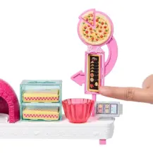 Playset Pizzeria con Bambola, Forno e 25 Accessori Barbie