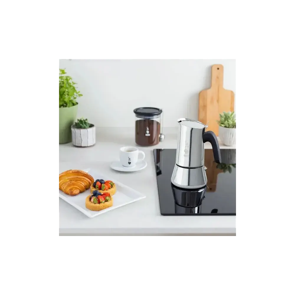 Moka Venus 4 Tazze Acciaio Inox per Induzione Bialetti