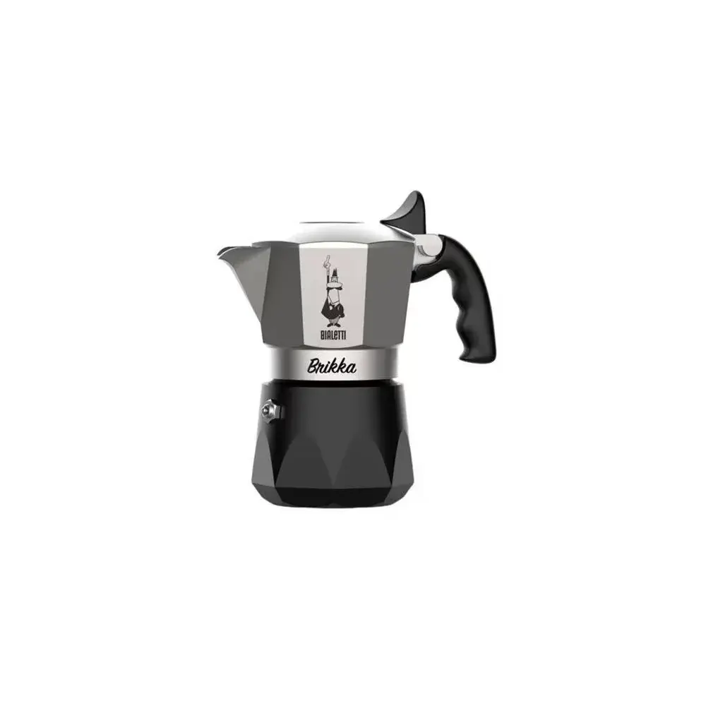 New Brikka 2 Tazze Caffettiera Caffè Cremoso Bialetti