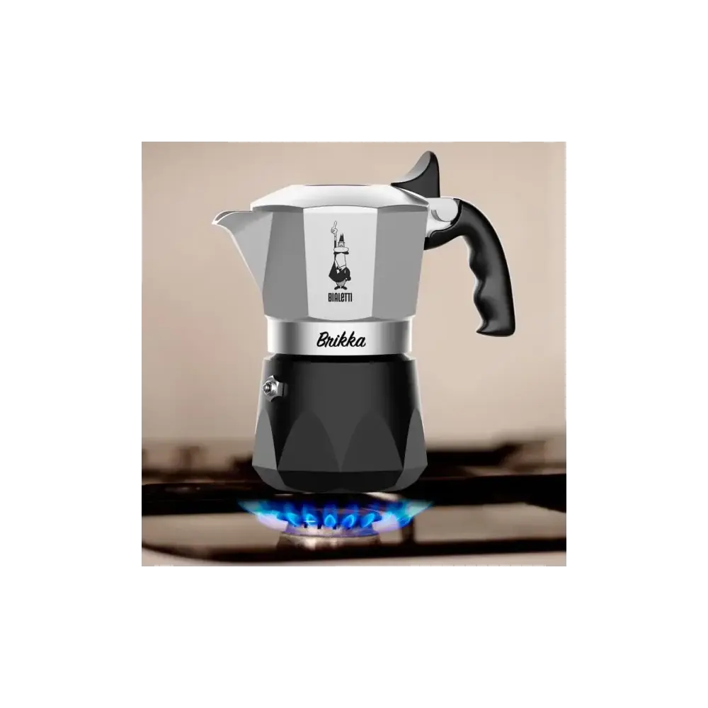 New Brikka 2 Tazze Caffettiera Caffè Cremoso Bialetti