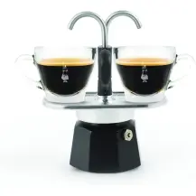 Caffettiera Mini Express 2 Tazze Alluminio Nera Bialetti