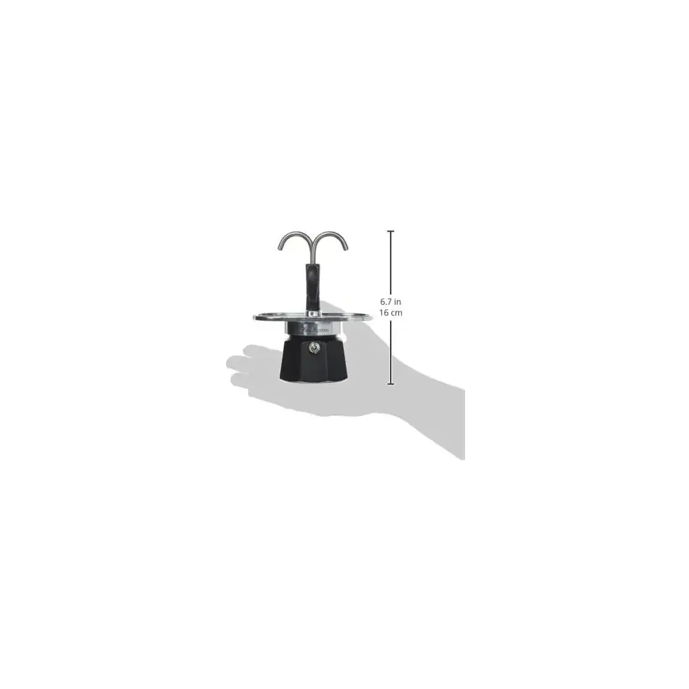 Caffettiera Mini Express 2 Tazze Alluminio Nera Bialetti