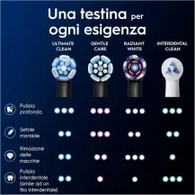 Testine iO Ultimate Clean Nere 2 Pezzi Oral-B