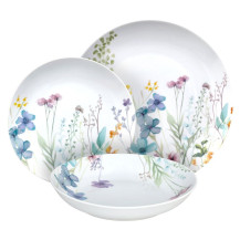 Servizio piatti 18 pezzi Florenne Porcellana Multicolor Linea Madison