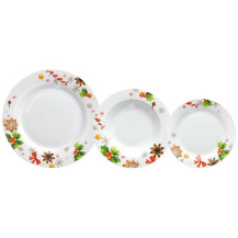 Servizio piatti 18 pezzi Navidad Porcellana - Linea Olimpia