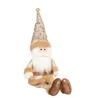 Figura di Natale Seduta Dorata 63 cm Feeric