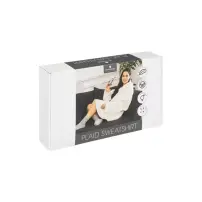 Plaid Indossabile con Cappuccio Bianco Atmosphera