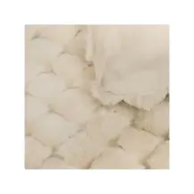 Coperta Adriel Peluche Jacquard 180x230 Beige Atmosphera