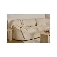 Plaid Arka Pelliccia Jacquard 180x230 Avorio Atmosphera