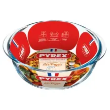 Teglia Tonda 26 cm in Vetro per Friggitrice ad Aria Pyrex
