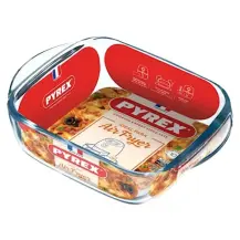 Teglia 25x22 cm in Vetro per Friggitrice ad Aria Pyrex
