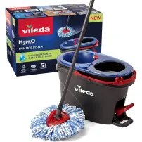 Kit Lavapavimenti Vileda H2PrO Spin Mop con Fiocco di Ricambio