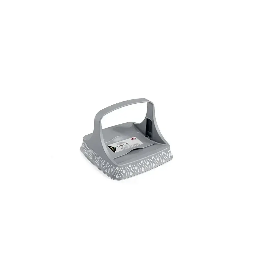 Kit Tavola Tosca Bianco Grigio: Portatovaglioli e Portabicchieri