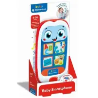 Baby Smartphone – Rosso/Bianco, 10x4x20 cm, 6 mesi Clementoni
