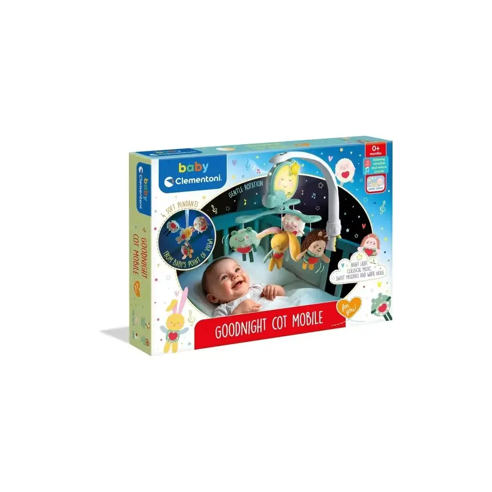 Goodnight Cot Mobile – Giostrina Musicale 0+ mesi con timer Clementoni