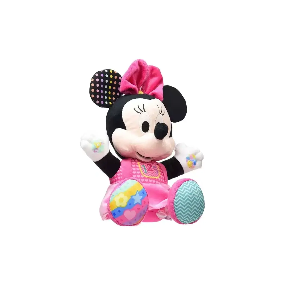 Baby Minnie Gioca e Impara – Peluche 3 bottoni per 6+ mesi Clementoni