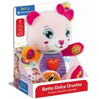 Betta Dolce Orsetta Baby 6M+ – 5 pulsanti interattivi Clementoni